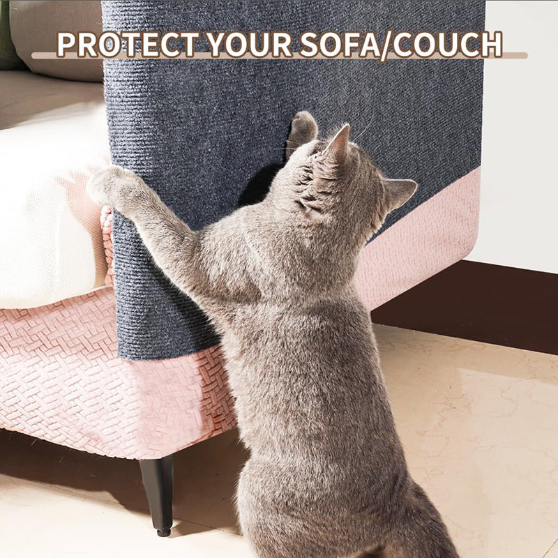 Trimmable Cat Scratcher Sofa Protector Cats Scratcher Pad Board Protection Self-adhesive Carpet DIY Cat Scratch Mat